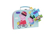 Pusselspel - Peppa Pig - Suitcase w. Puzzle - Biking - 9034