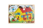 Brädspel - Pippi Langstrømpe Pippi - Framed Wooden Puzzle - Villa Villekulla - 8602