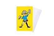 Hobby Tillbehör - Pippi Langstrømpe Pippi - Greeting Card w. Envelope - Yellow - 8615