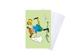 Hobby Tillbehör - Pippi Langstrømpe Pippi - Greeting Card w. Envelope - Green - 8618