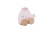 Babyleksaker - Barbo Baby Wooden Animals On Wheels - Whale - 6094