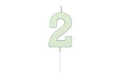 Leksaker - Globos Cake candle 4.5cm Pastel Mint no. 2 - 1192