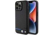 Mobile - Covers & Cases - BMW Leather Carbon Case for iPhone 15 Pro Max - Black - 3666339143862