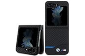 Mobile - Covers & Cases - BMW Leather Carbon Case for Samsung Galaxy Z Flip 5 - Black - 3666339174071