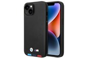 Mobile - Covers & Cases - BMW BMHCP14M22PTDK iPhone 14 Plus 6.7 "black / black Leather Stamp Tricolor - 3666339066819