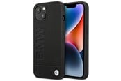 Mobile - Covers & Cases - BMW BMHCP14MSLLBK iPhone 14 Plus 6.7 "black / black Leather Stamp - 3666339090395