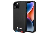 Mobile - Covers & Cases - BMW BMHMP14M22PTDK iPhone 14 Plus 6.7 "black / black Leather Stamp Tricolor Magsafe - 3666339089313