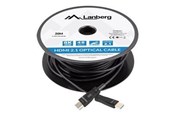 Displaykabel - Lanberg HDMI cable with Ethernet - 20 m - CA-HDMI-30FB-0200-BK