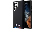 Mobile - Covers & Cases - BMW BMHCS23L22PTDK S23 Ultra S918 black/black Leather Stamp Tricolor - 3666339114565