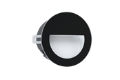 Lampor - EGLO ARACENA UTE INBYGGD VÄGG Ø125 2,5W 300LM 4000K IP65 SVART - 99576