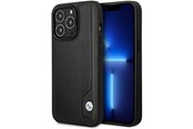Mobile - Covers & Cases - BMW BMHCP14L22RBDK iPhone 14 Pro 6.1" black/black hardcase Leather Blue Dots - 3666339066420