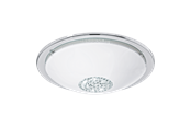 Lampor - EGLO GIOLINA PLAFOND KROM/VIT/KRISTALL - 93778