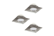 Lampor - EGLO PINEDA INBYGGN. SET 3X500LM 78X78 BS - 95803