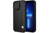 Mobile - Covers & Cases - BMW BMHCP14X22RBDK iPhone 14 Pro Max 6.7" black/black hardcase Leather Blue Dots - 3666339066437