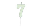 Leksaker - Globos Cake candle 4.5cm Pastel Mint no. 7 - 1197