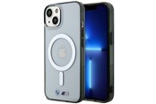 Mobile - Covers & Cases - BMW BMHMP14SHCRS iPhone 14 6.1" case transparent hardcase Silver Ring MagSafe - 3666339122348