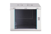 Rack chassis - DIGITUS DN-37104 - 9U Wall-Mounted Cabinet | 600x450mm | Glass Door | Unmounted - DN-37104
