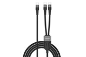 USB-kabel - Verbatim USB-C - Dual - 100W - 2m - Black - 30279