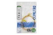 Nätverkskabel - Deltaco patch cable - 0.75 m - yellow - Gul - TP-6075Y-SLIM