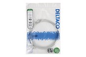 Nätverkskabel - Deltaco patch cable - 1.5 m - grey - Grå - TP-6105-SLIM
