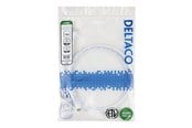 Nätverkskabel - Deltaco patch cable - 1.5 m - white - Vit - TP-6105W-SLIM