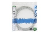 Nätverkskabel - Deltaco patch cable - 5 m - grey - Grå - TP-65-SLIM