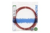 Nätverkskabel - Deltaco patch cable - 5 m - red - Röd - TP-65R-SLIM