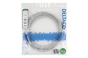 Nätverkskabel - Deltaco patch cable - 10 m - grey - Grå - TP-610-SLIM