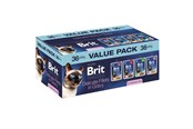 Katter - Brit Premium by Nature Delicate fillets in gravy Sterilised Box - wet cat food - 36x85g - 8595602580880