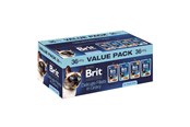 Katter - Brit Premium by Nature Delicate fillets in gravy Box - wet cat food - 36x85g - 8595602580873