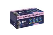 Katter - Brit Premium by Nature Value pack Sterilised Box - wet cat food - 40x100g - 8595602585878