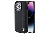 Mobile - Covers & Cases - BMW Leather Textured & Stripe case for iPhone 15 Pro - black - 3666339142803