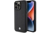 Mobile - Covers & Cases - BMW Leather Diamond Pattern case for iPhone 15 Pro Max - black - 3666339142575
