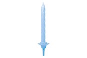 Leksaker - Globos Cake Candles with Holders Light Blue - 12 pcs. - 1106