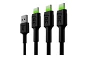 USB-kabel - Green Cell GC Ray - USB-C cable - USB to USB-C - 1.2 m - KABGCSET02