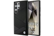 Mobile - Covers & Cases - BMW BMHCS24L23RCGPK S24 Ultra S928 black/black hardcase Signature Leather Crossing Lines Pattern - 3666339242640