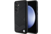 Mobile - Covers & Cases - BMW BMHCS24M23RCGPK S24+ S926 black/black hardcase Signature Leather Crossing Lines Pattern - 3666339242633