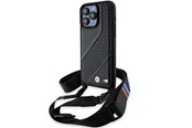 Mobile - Covers & Cases - BMW M Edition Carbon Stripe & Strap case for iPhone 15 Pro - black - 3666339235437