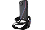 Mobile - Covers & Cases - BMW M Edition Carbon Tricolor Lines & Strap case for iPhone 15 Plus / 14 Plus - black - 3666339235666