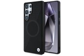 Mobile - Covers & Cases - BMW Leather Half Textured MagSafe Case for Samsung Galaxy S25 Ultra - Black - 3666339441753