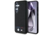 Mobile - Covers & Cases - BMW Leather Tricolor Stripe MagSafe Case for Samsung Galaxy S25 - Black - 3666339448790