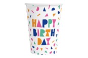 Leksaker - Globos Happy Birthday Paper Cups 210ml - 8 pcs. - 7179
