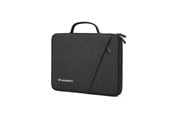 Väskor - Wozinsky WTNP-11B 10-11" Laptop Bag with Retractable Handle - Black - 5907769387753