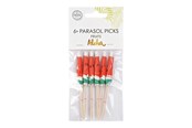 Leksaker - Globos Aloha Paper Parasol Cocktail Picks - 8cm - 9327