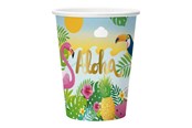 Leksaker - Globos Aloha Paper Cups 210ml - 8 pcs. - 9349