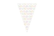 Leksaker - Globos Paper Flag Garland Watercolors Hearts - 6m - 4480