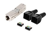 Nätverkskabel - Lanberg network coupler - black silver - Svart - PL2S6-6000TL