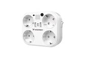 Mobile - Adapters & Chargers - Wozinsky WRS-2B 4x AC 2x USB-A 2x USB-C 4000 W Network Splitter with Lamp - White - 5907769388637