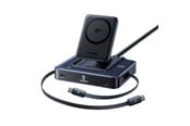Mobile - Adapters & Chargers - Baseus Nomos NH21 6-in-1 245W Wireless Charging Station with Two Retractable USB-C Cables - Black - E0120Q00