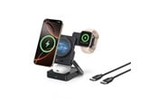 Mobile - Adapters & Chargers - Baseus PicoGo AF21 3-in-1 Qi2.2 35W Wireless Charger with 1m USB-C Cable - Black - E0205402